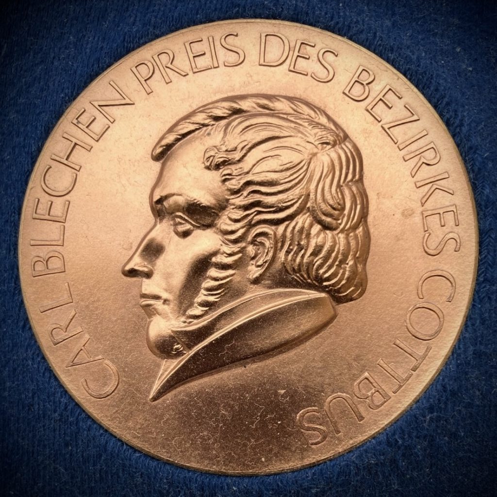 Medaille Carl Blechen Preis Bezirk Cottbus